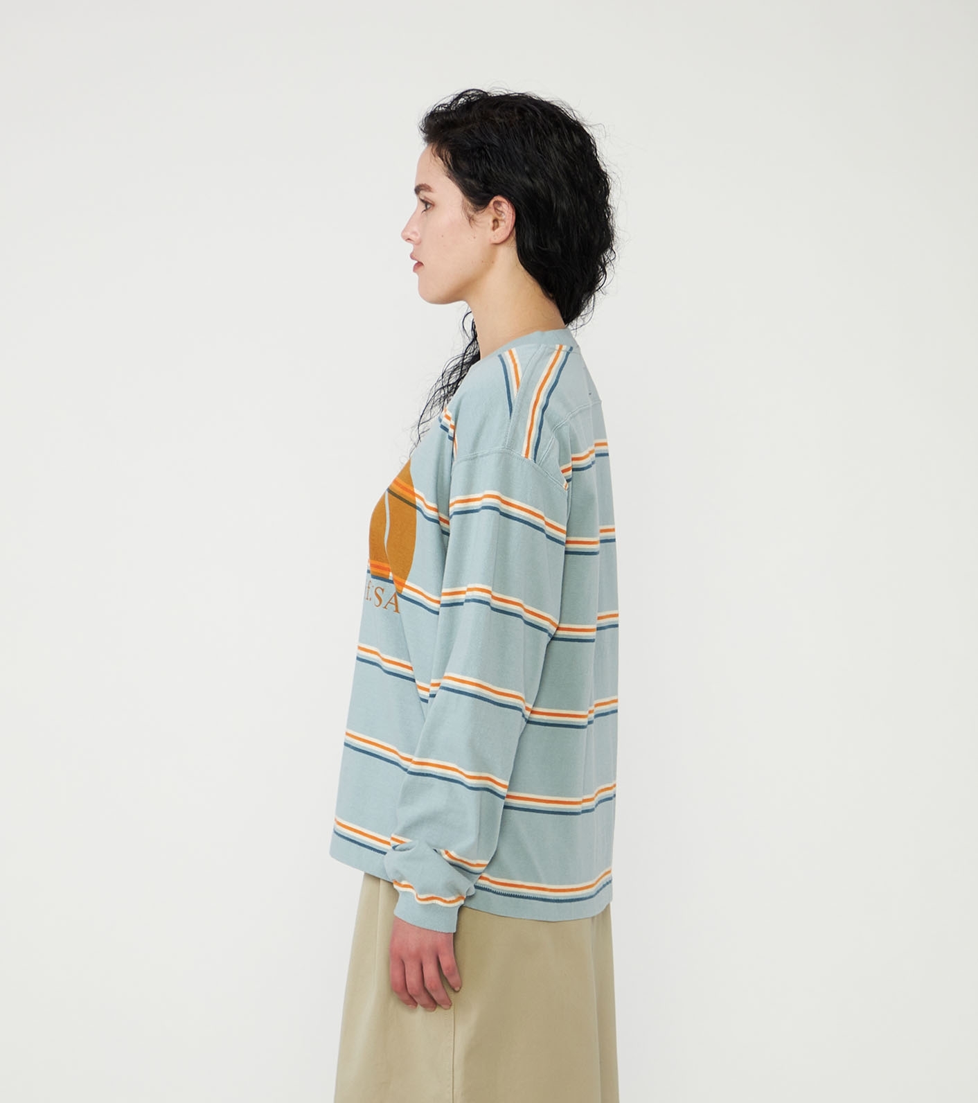 トップス Field Long Sleeve Striped Tee nanamica / Field Long Sleeve Striped Tee