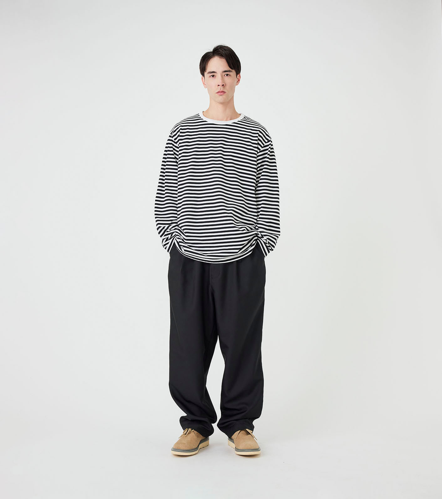 nanamica / COOLMAX Stripe Jersey L/S Tee