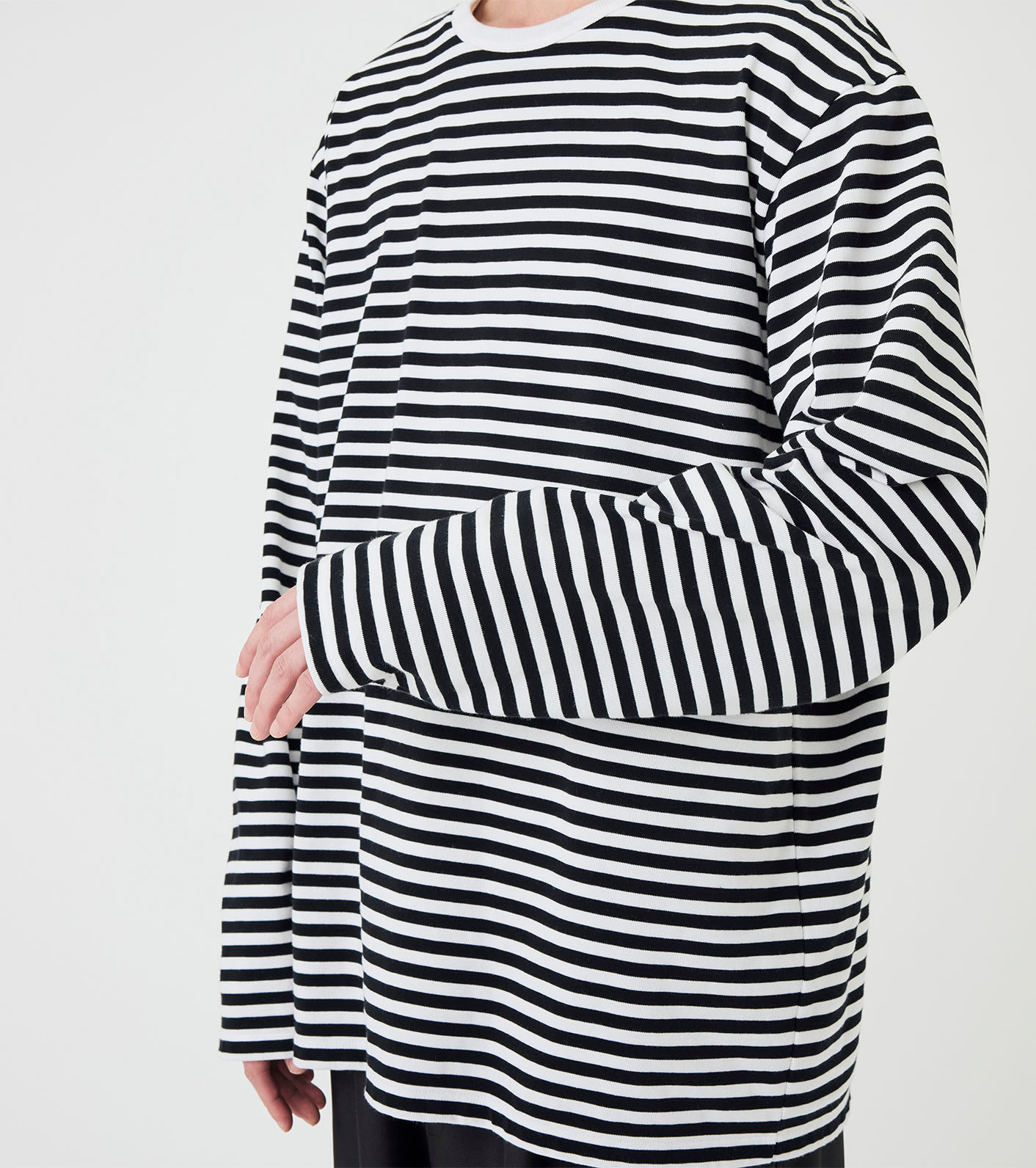 nanamica / COOLMAX Stripe Jersey L/S Tee