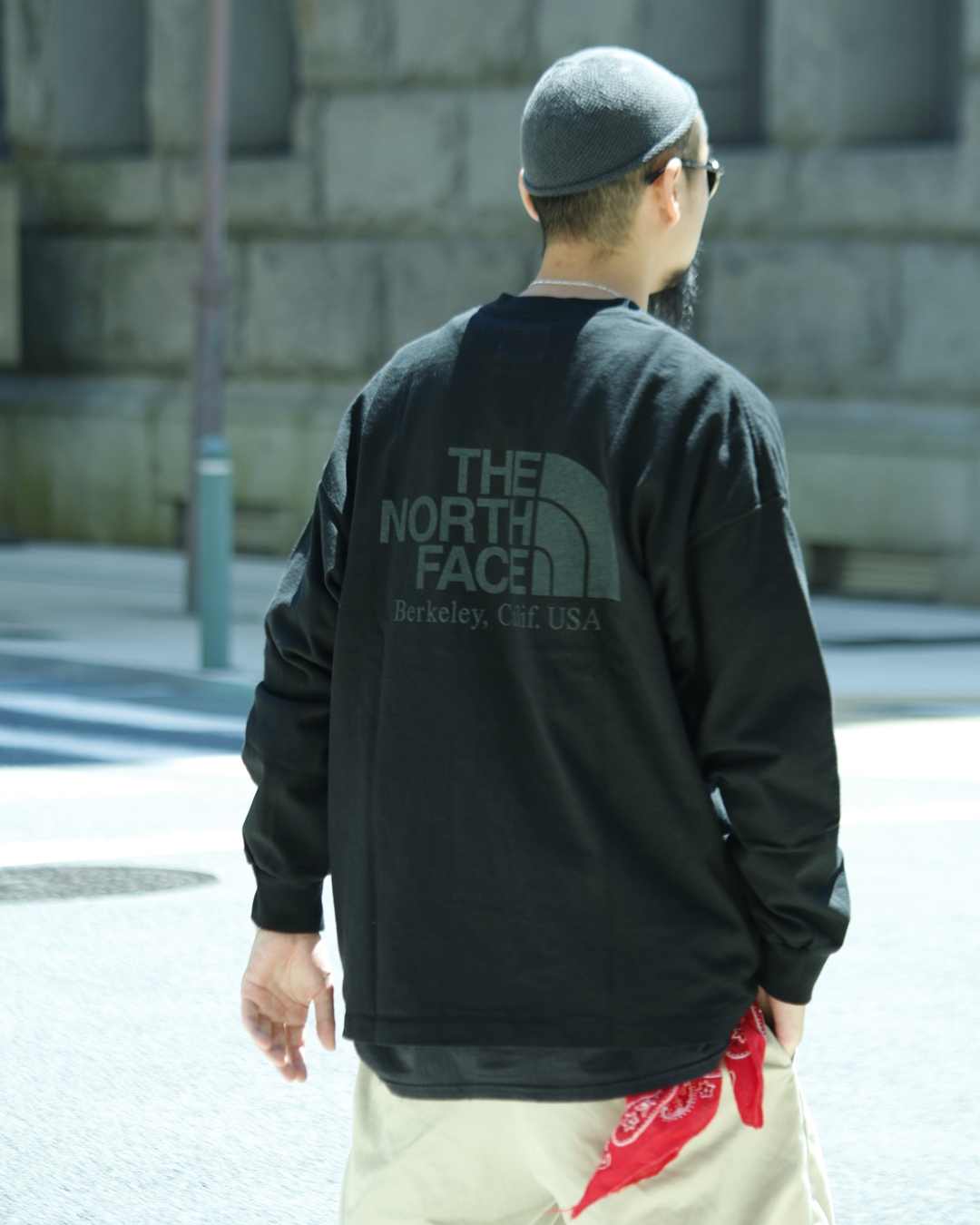 the north face logo tee