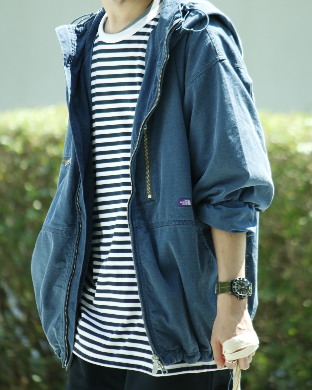 the north face purple label mountain knit jacket