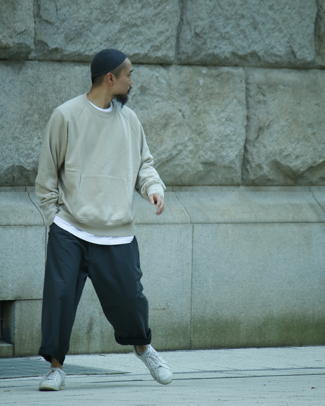 nanamica crew neck sweater