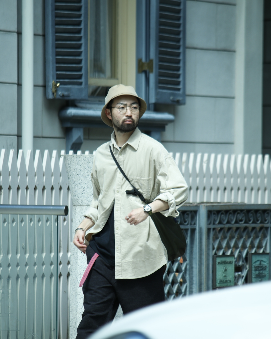 the north face purple label big rugby shirt