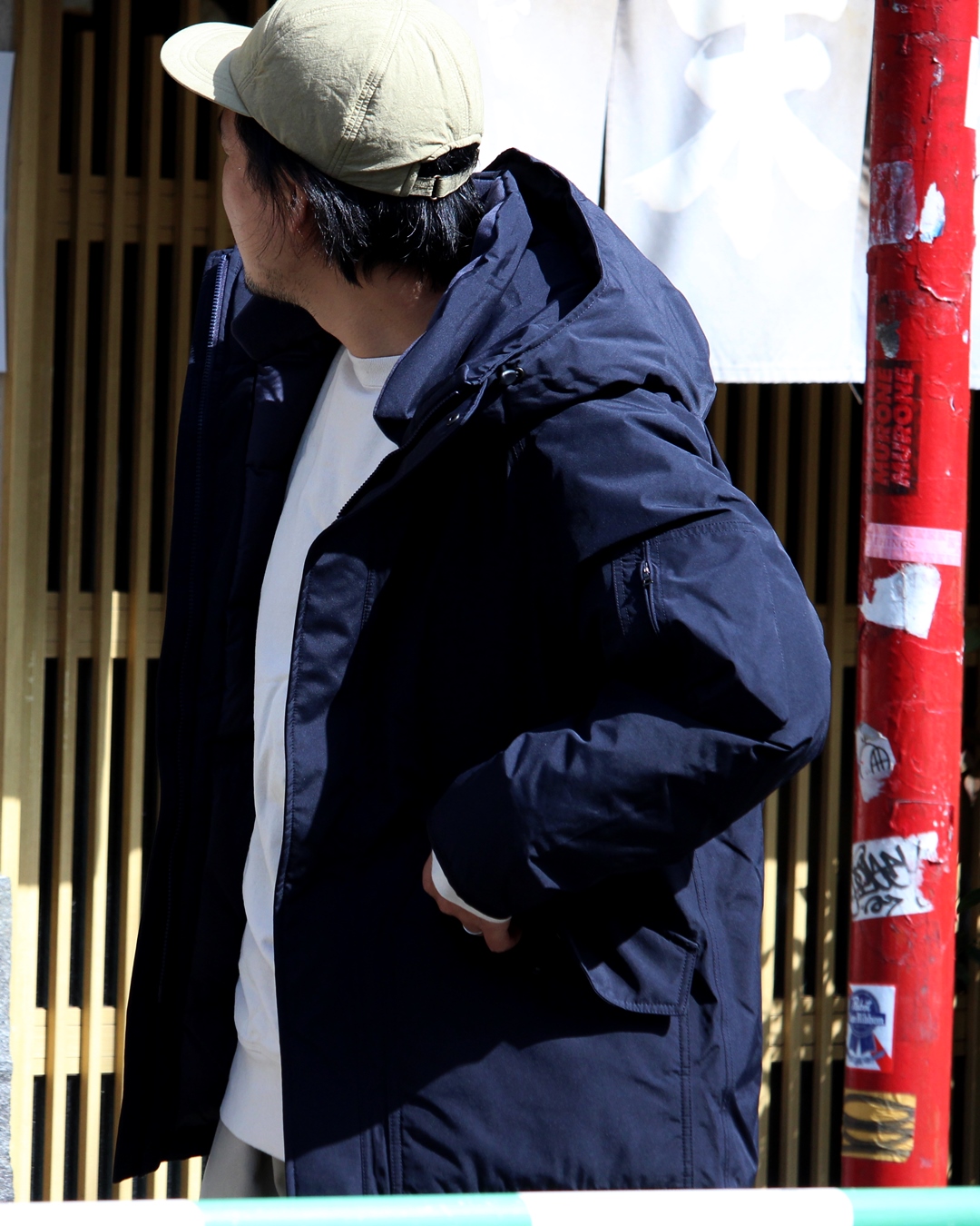 nanamica gore tex down coat