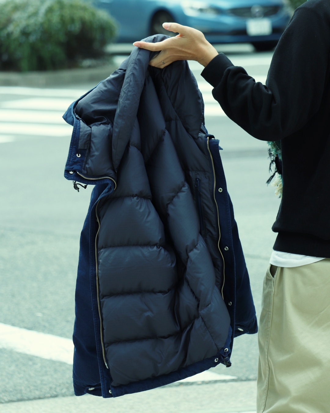 Nanamica The North Face Purple Label Indigo Mountain Short Down Parka