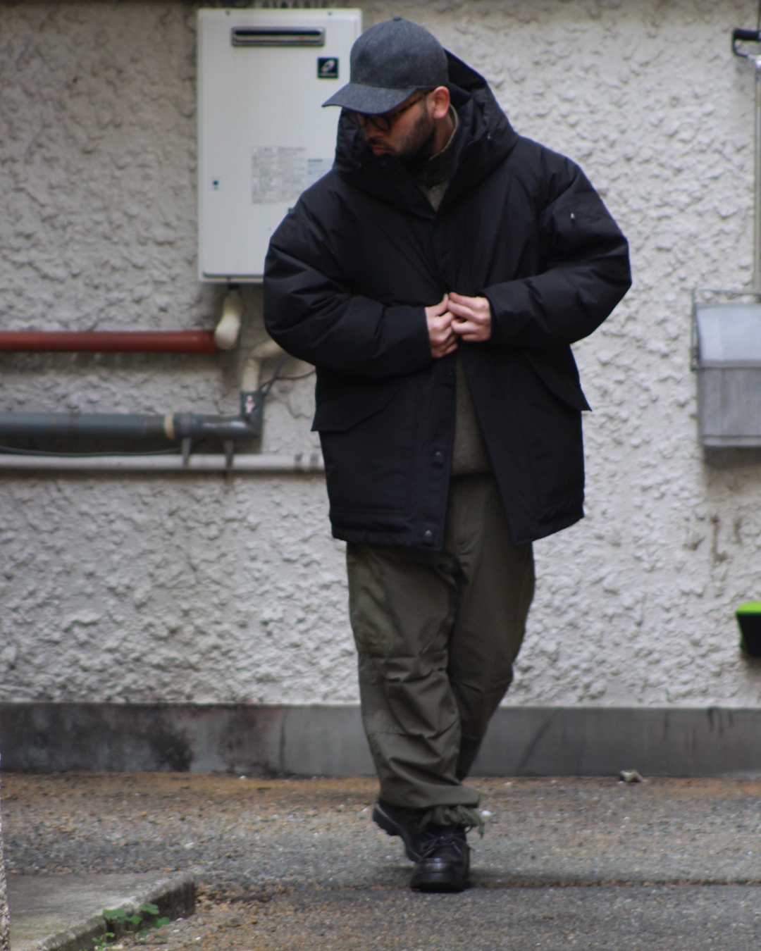 nanamica gore tex down coat