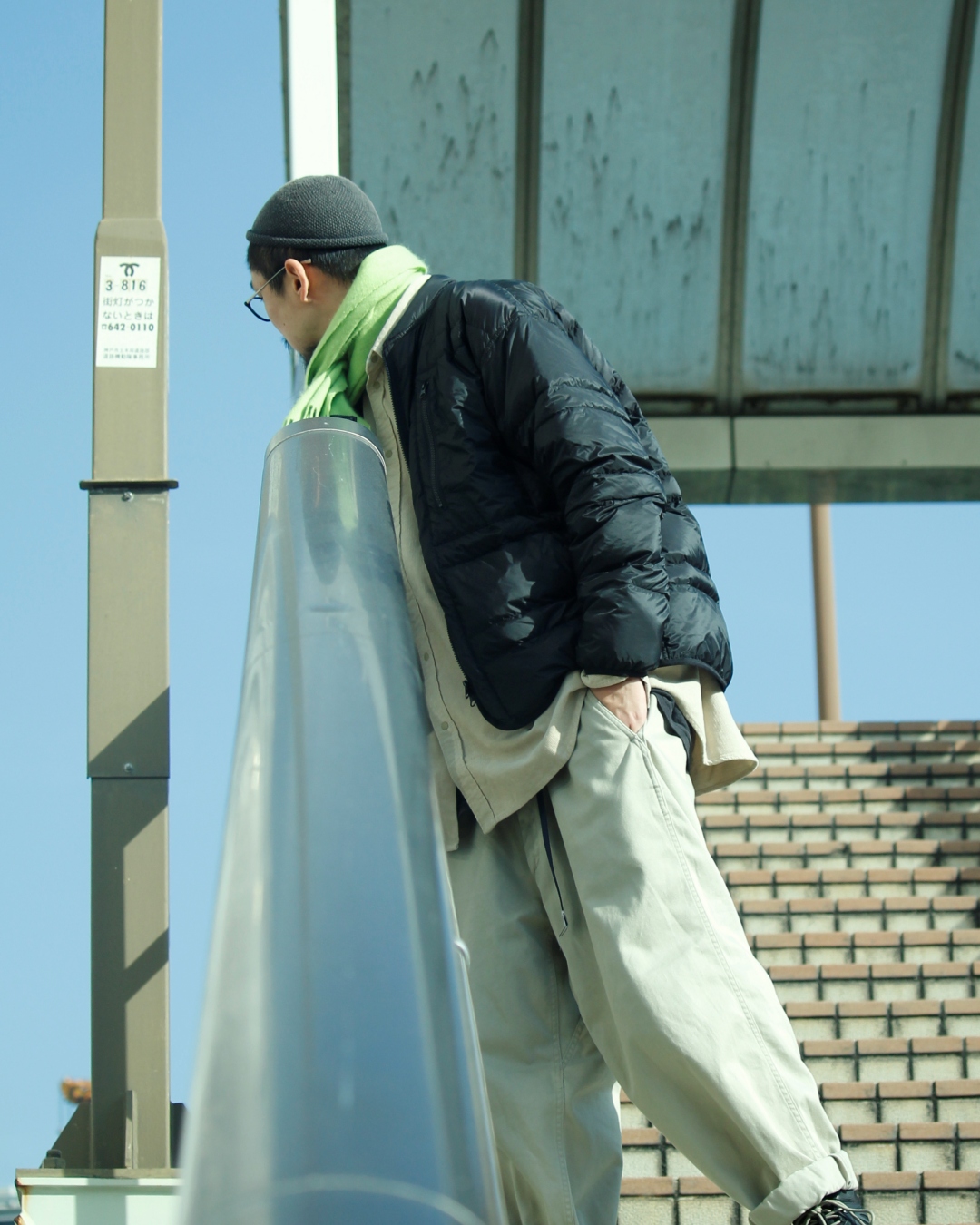 the north face purple label cotton down jacket