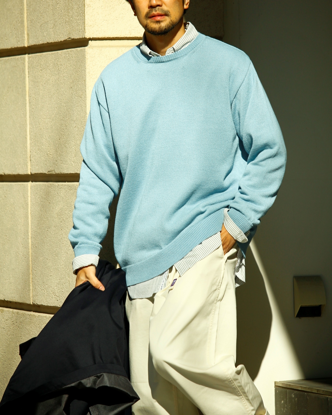 nanamica crew neck sweater