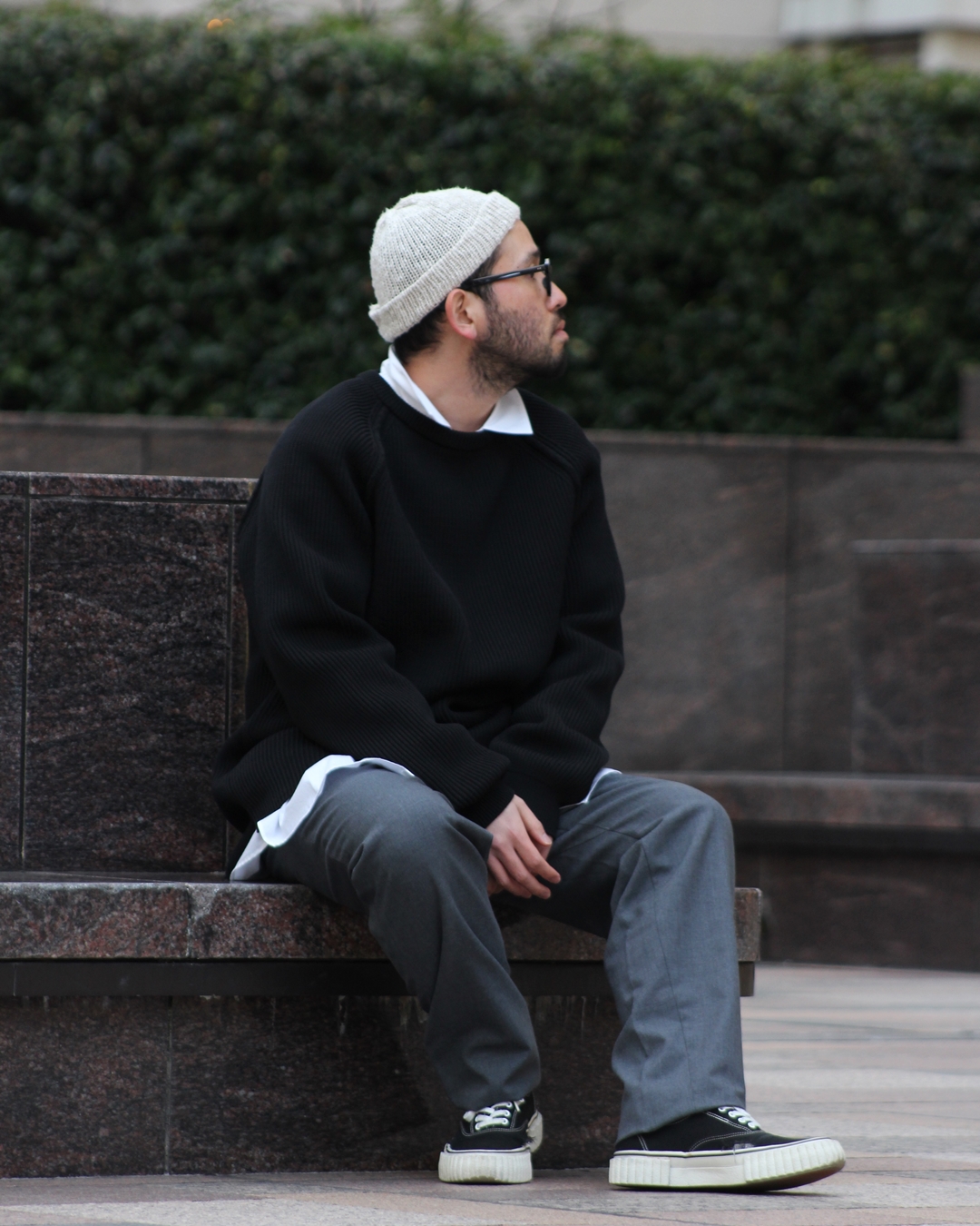 nanamica crew neck sweater