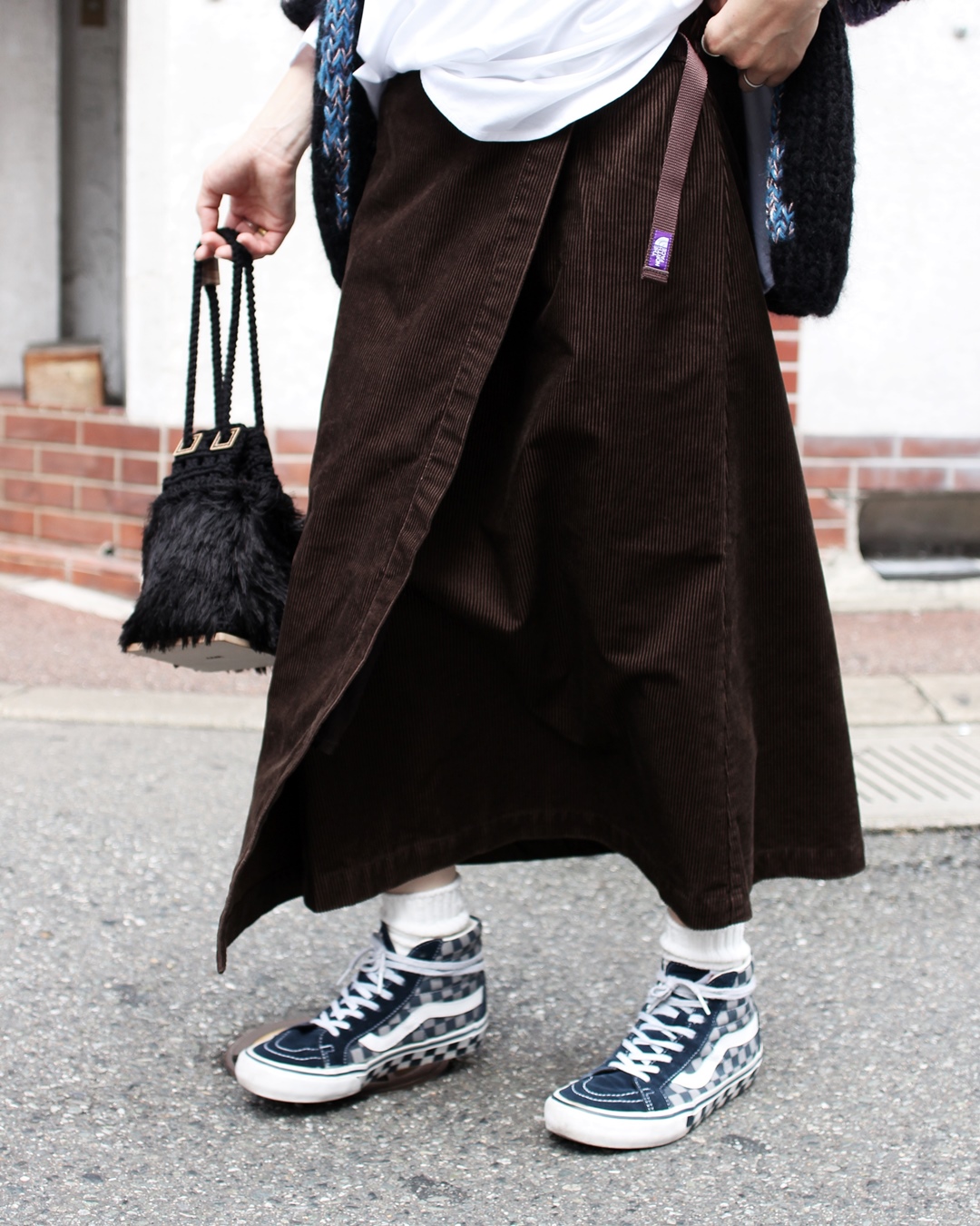 north face purple label cropped pants