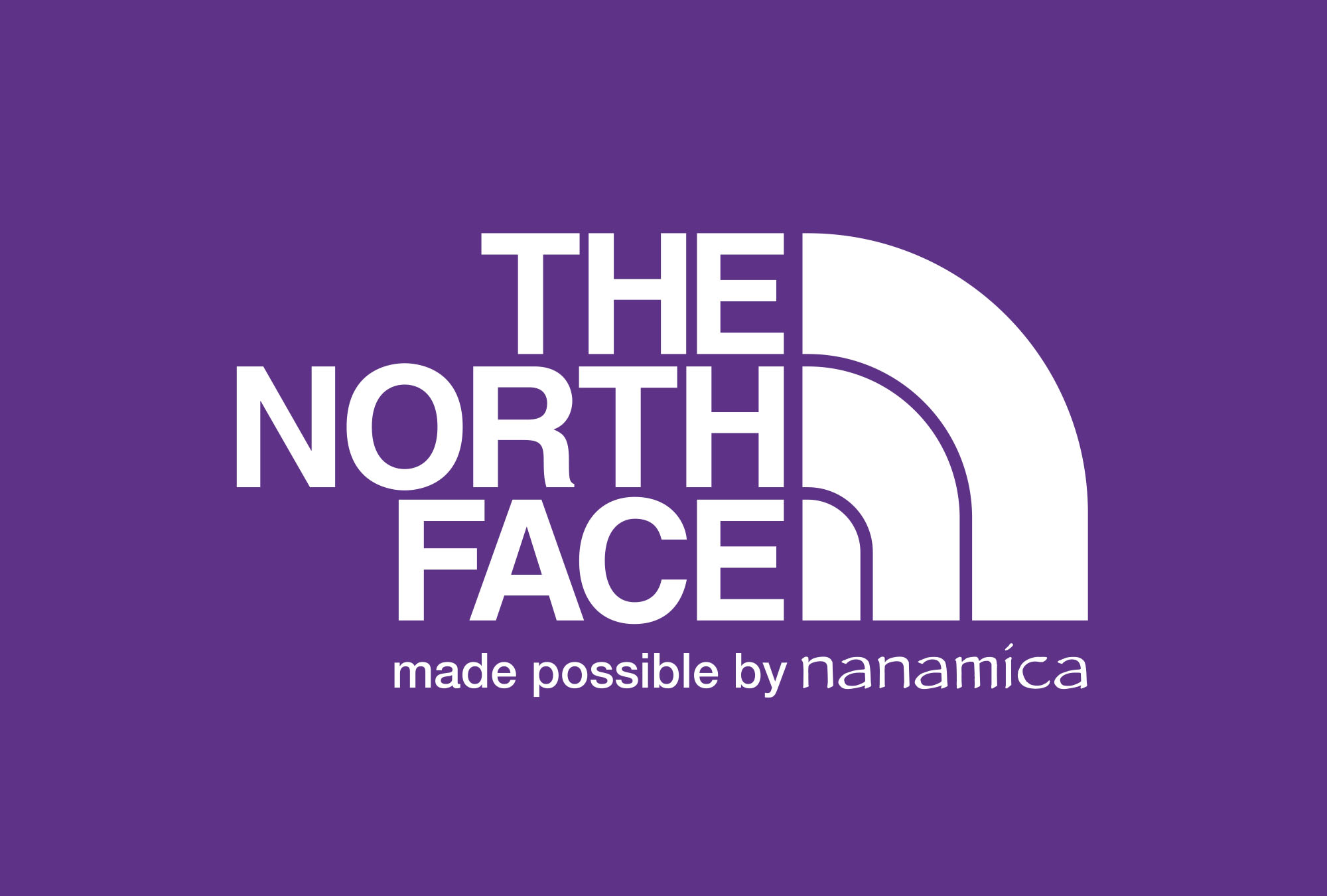 the north face purple label logo